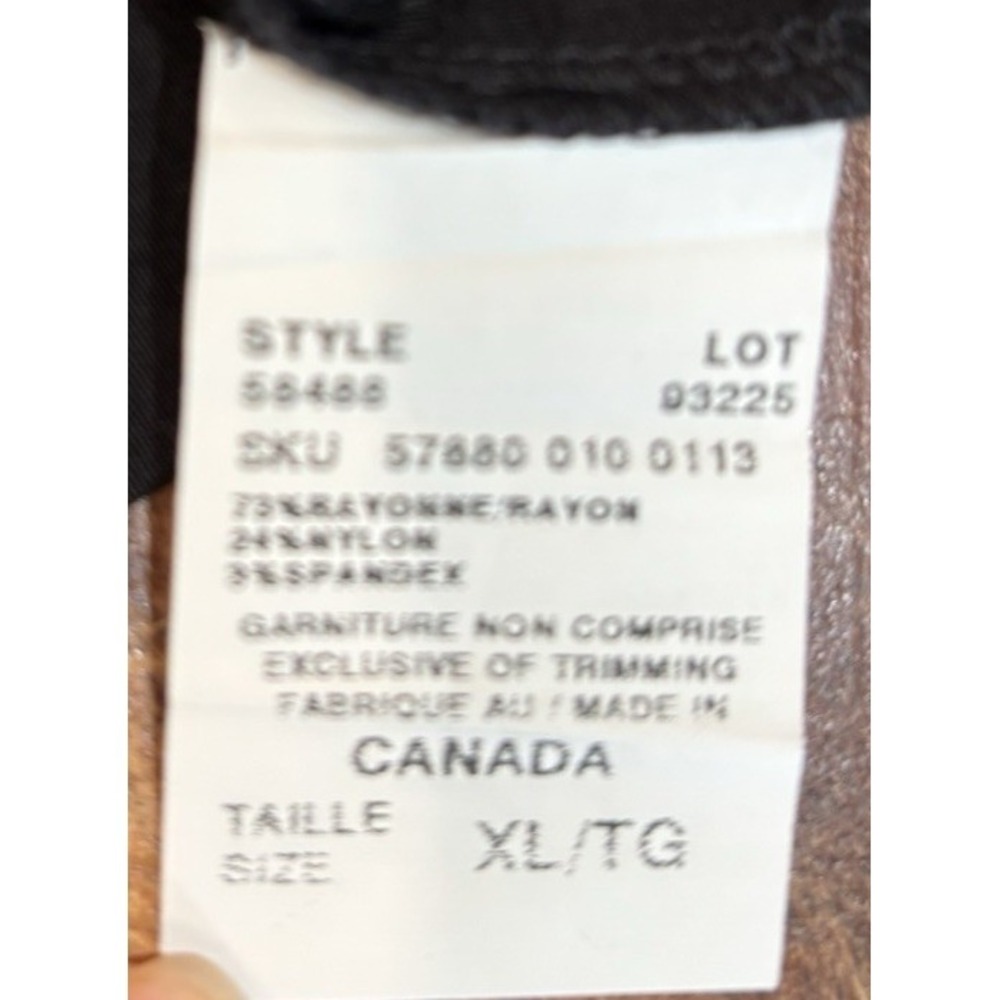 Vintage Y2K Le Chateau‎ Dress LBD black dress ruffled crossover whimsigoth sz XL - Picture 8 of 12